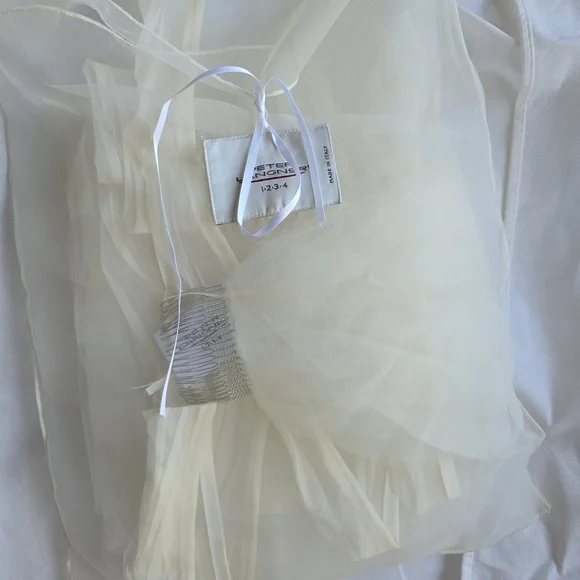 Peter Langner Cream Wedding Dress - Picture 6 of 6